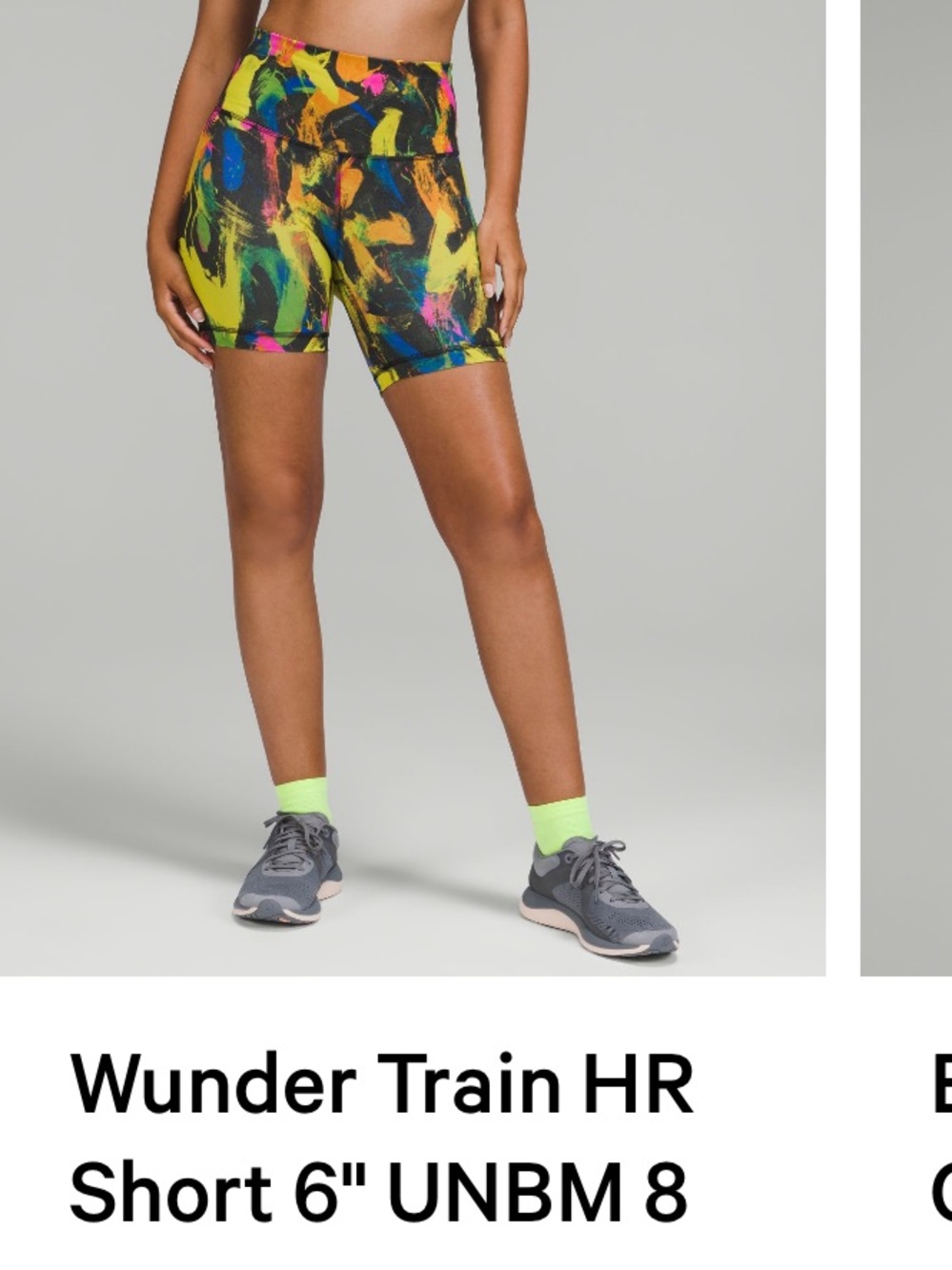 lululemon Multicolor Print Wunder Train Shorts